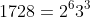 1728=2^63^3