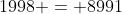 1998 = 8991