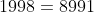1998=8991