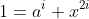 1=a^i x^{2i}
