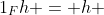 1_Fh = h 