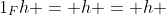 1_Fh = h = h 