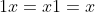 1x=x1=x