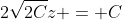 2\sqrt{2C}z = C