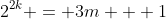 2^{2k} = 3m + 1
