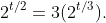 2^{t/2}=3(2^{t/3}).