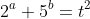 2^a+5^b=t^2