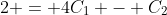 2 = 4C_1 - C_2