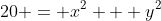 20 = x^2 + y^2
