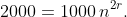 2000=1000\,n^{2r}.