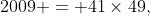 2009 = 41\times49,