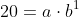 20=a\cdot{b^{1}}