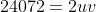 24072=2uv