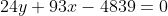 24y+93x-4839=0