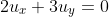 2u_x+3u_y=0