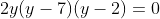 2y(y-7)(y-2)=0
