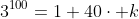 3^{100}=1+40\cdot k