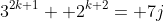 3^{2k+1}+ 2^{k+2}= 7j