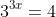 3^{3x}=4