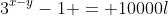 3^{x-y}-1 = 10000l