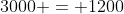 3000 = 1200~cos(\theta)t
