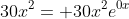 30x^2= 30x^2e^{0x}