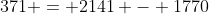 371 = 2141 - 1770