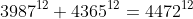 3987^{12}+4365^{12}=4472^{12}