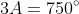3A=750^{\circ}
