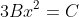 3Bx^2=C