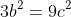 3b^2=9c^2