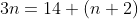 3n=14+(n+2)