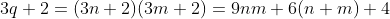 3q+2=(3n+2)(3m+2)=9nm+6(n+m)+4