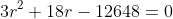 3r^2+18r-12648=0