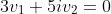 3v_1+5iv_2=0