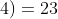 P(10;4)=23