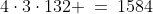 4\cdot3\cdot132 \:=\:1584