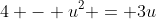 4 - u^2 = 3u