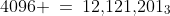4096 \:=\:12,\!121,\!201_3