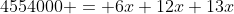 4554000 = 6x+12x+13x