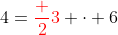 4={\color{red}\frac 23} \cdot 6