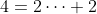 4=2\cdots 2