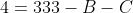 4=333-B-C