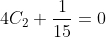 4C_2+\frac{1}{15}=0