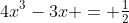 4x^3-3x = \tfrac12