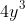 4y^3~dy = \frac{1}{x^2}dx