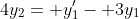 4y_2= y_1'- 3y_1