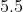 5.5~\sqrt{1 - sin^2(t)} + 7.8~sin(t) = 4.5