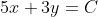 5x+3y=C