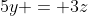5y = 3z